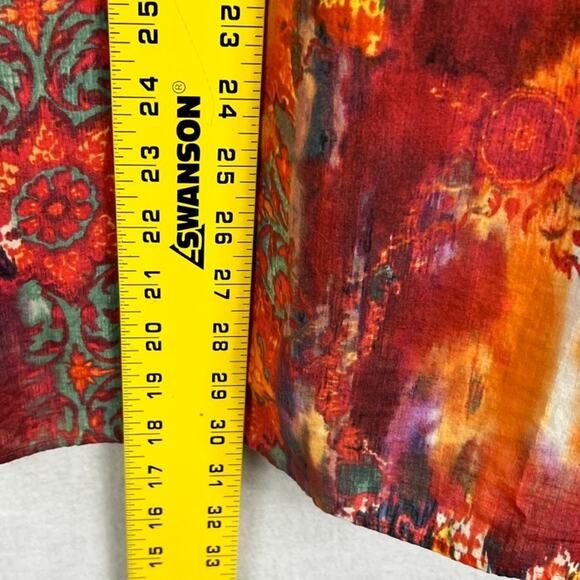 Polo Ralph Lauren Shirt Men's L Western Pearl Snap Psychedelic Aztec Vtg 90s - Picture 8 of 10